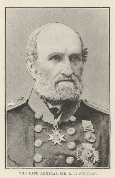 Zesnulý admirál Sir B J Sullivan od English Photographer