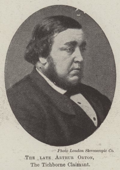 Zesnulý Arthur Orton, žadatel Tichborne od English Photographer
