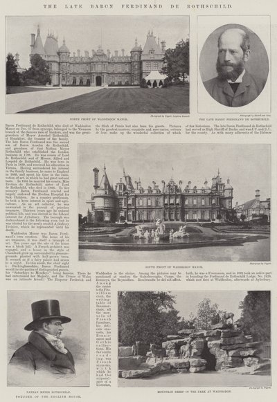 Zesnulý baron Ferdinand de Rothschild od English Photographer