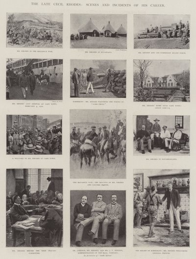 Zesnulý Cecil Rhodes, scény a incidenty jeho kariéry od English Photographer