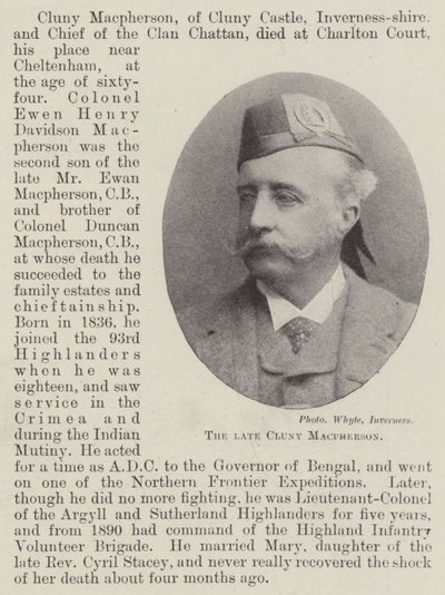 Zesnulý Cluny Macpherson od English Photographer