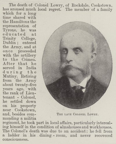 Zesnulý plukovník Lowry od English Photographer