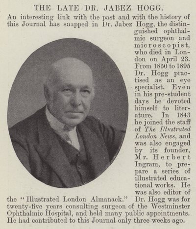 Zesnulý doktor Jabez Hogg od English Photographer