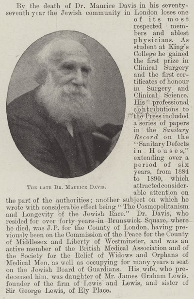 Zesnulý doktor Maurice Davis od English Photographer