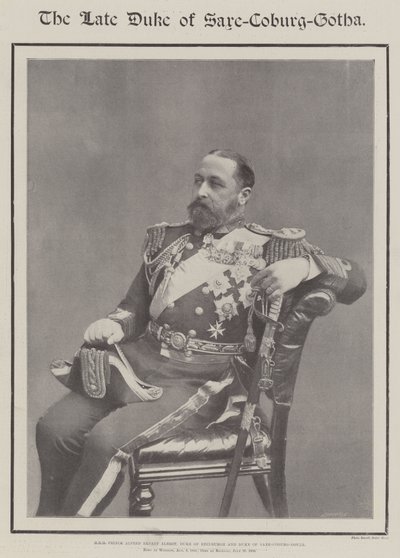 Zesnulý vévoda Saxe-Coburg-Gotha od English Photographer