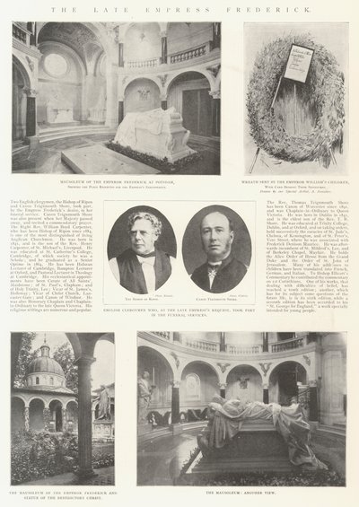 Zesnulá císařovna Frederick od English Photographer