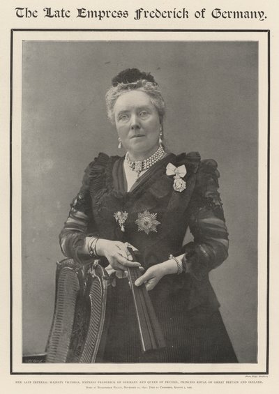 Zesnulá císařovna Fridrich Německá od English Photographer