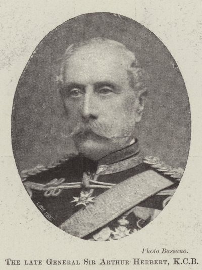 Zesnulý generál Sir Arthur Herbert, KCB od English Photographer