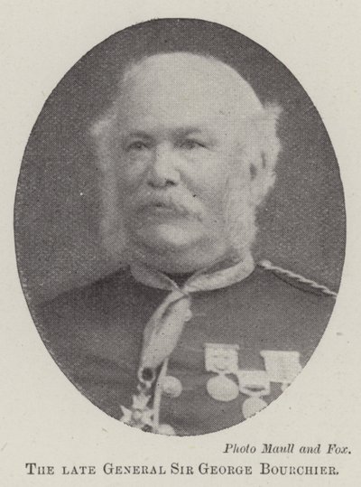 Zesnulý generál sir George Bourchier od English Photographer