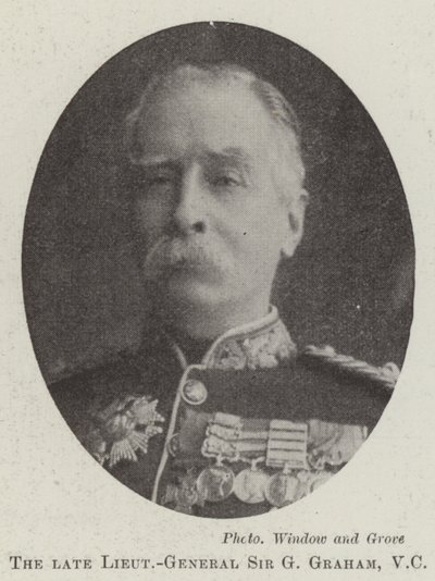 Zesnulý generálporučík Sir G Graham, VC od English Photographer