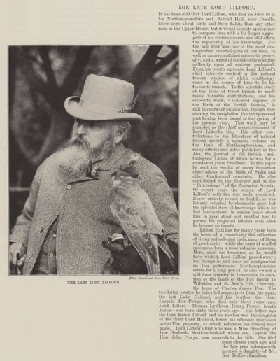 Zesnulý lord Lilford od English Photographer