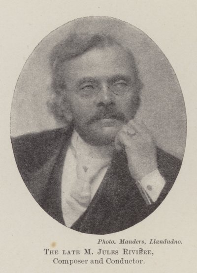 Zesnulý M Jules Riviere, skladatel a dirigent od English Photographer
