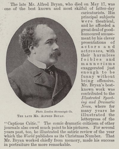 Zesnulý pan Alfred Bryan od English Photographer