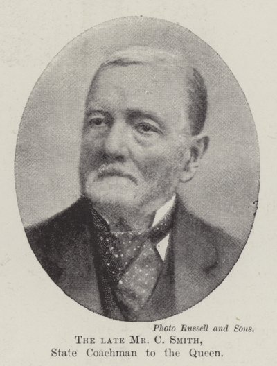 Zesnulý pan C Smith, státní kočí královny od English Photographer