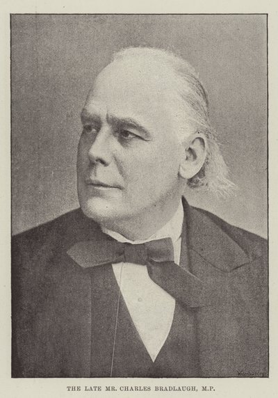 Zesnulý pan Charles Bradlaugh, poslanec od English Photographer