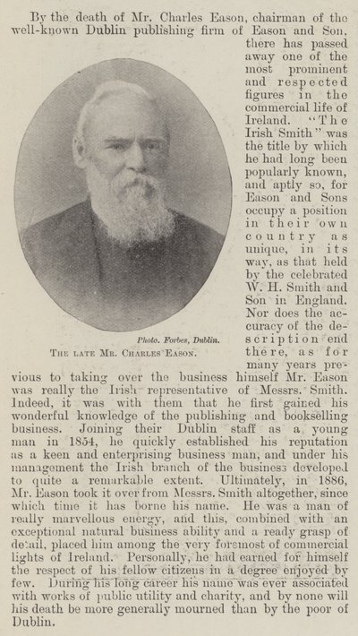 Zesnulý pan Charles Eason od English Photographer