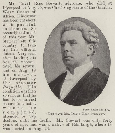 Zesnulý pan David Ross Stewart od English Photographer
