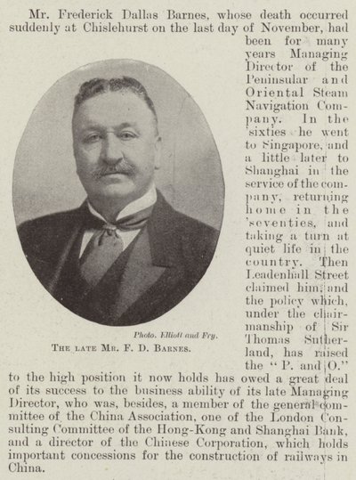 Zesnulý pan FD Barnes od English Photographer