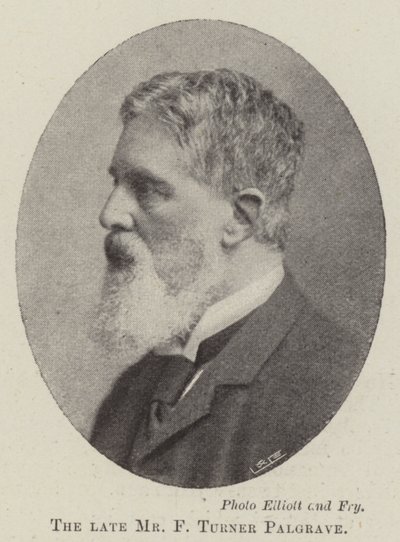 Zesnulý pan F Turner Palgrave od English Photographer