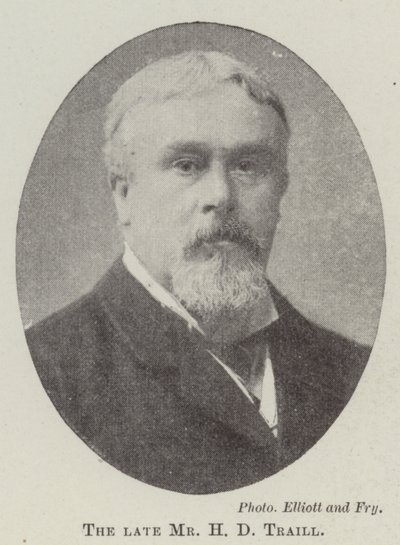 Zesnulý pan H D Traill od English Photographer