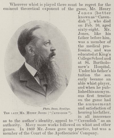 Zesnulý pan Henry Jones (Cavendish) od English Photographer