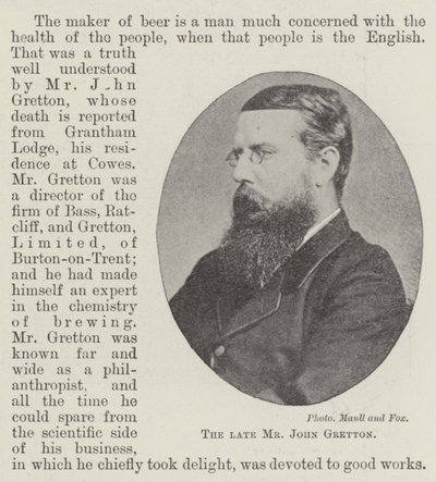 Zesnulý pan John Gretton od English Photographer