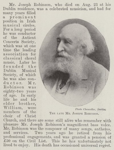 Zesnulý pan Joseph Robinson od English Photographer
