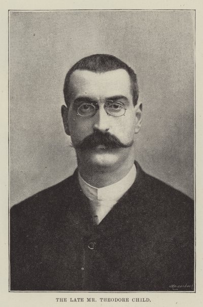 Zesnulý pan Theodore Child od English Photographer