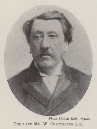 Zesnulý pan W Chatterton Dix od English Photographer