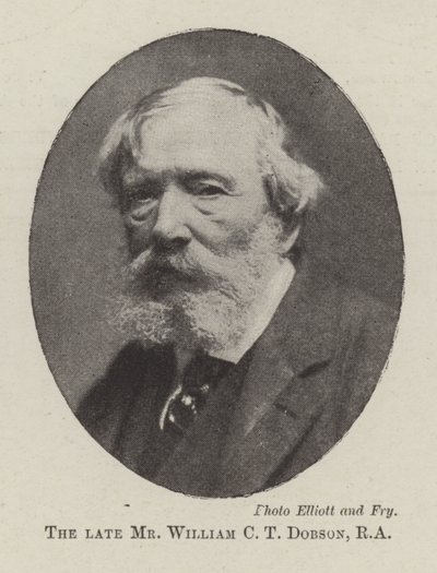 Zesnulý pan William CT Dobson, RA od English Photographer