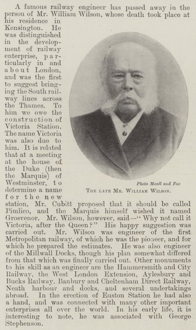 Zesnulý pan William Wilson od English Photographer