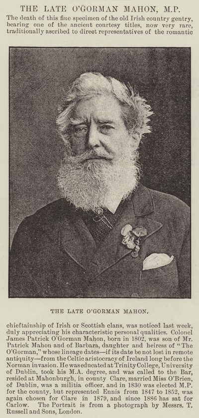 Zesnulý OGorman Mahon, MP od English Photographer