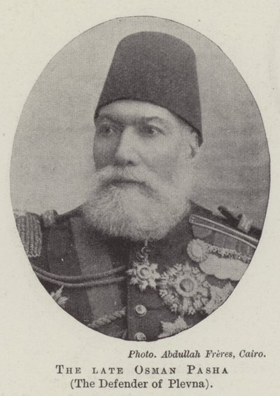 Zesnulý Osman Pasha, obránce Plevny od English Photographer