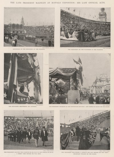 Zesnulý prezident McKinley na výstavě Buffalo, jeho poslední oficiální činy od English Photographer