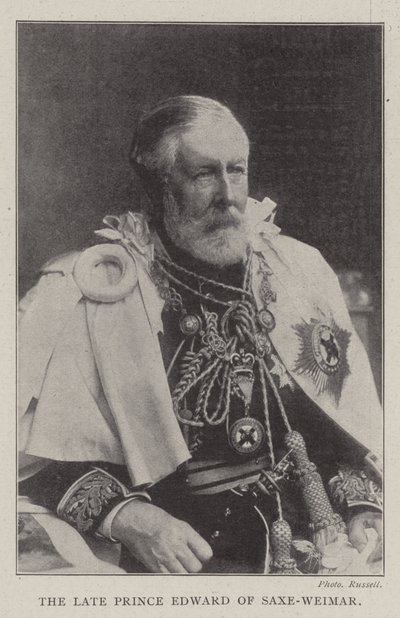 Zesnulý princ Edward Saxe-Weimar od English Photographer