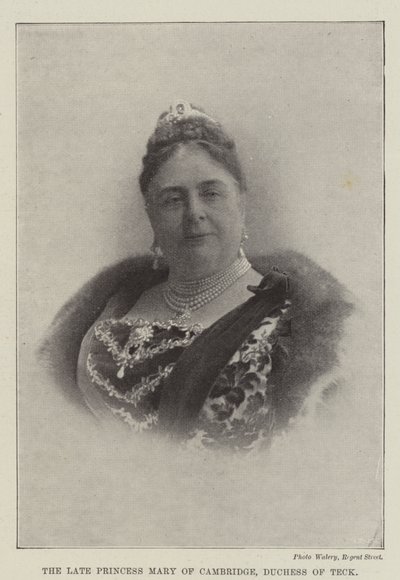 Zesnulá princezna Mary z Cambridge, vévodkyně z Tecku od English Photographer