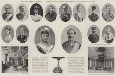 Zesnulá královna Dánska, Matka králů, Tři generace dánského královského domu od English Photographer