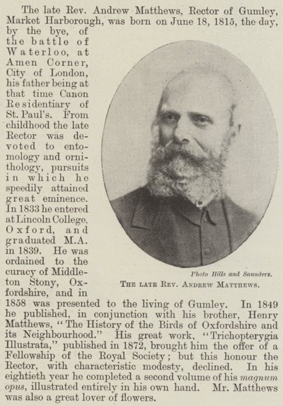 Zesnulý reverend Andrew Matthews od English Photographer