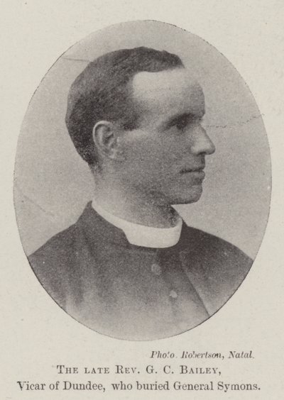 Zesnulý reverend G C Bailey, vikář z Dundee, který pohřbil generála Symonse od English Photographer