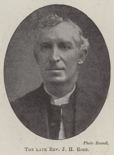 Zesnulý reverend JH Rose od English Photographer