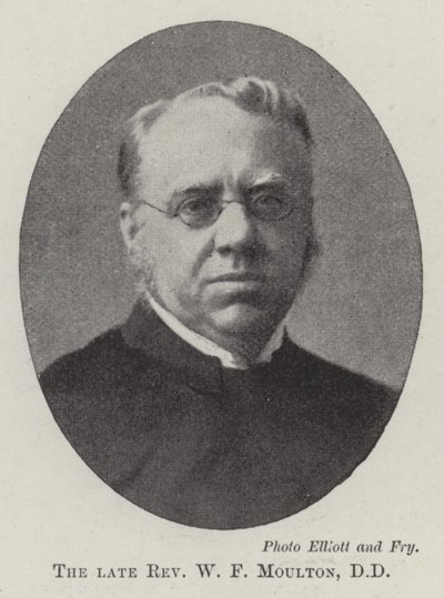 Zesnulý reverend W F Moulton, DD od English Photographer