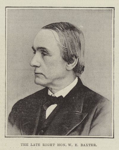 Zesnulý Right Honorable W E Baxter od English Photographer