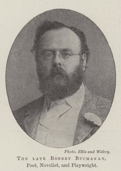 Zesnulý Robert Buchanan, básník, romanopisec a dramatik od English Photographer