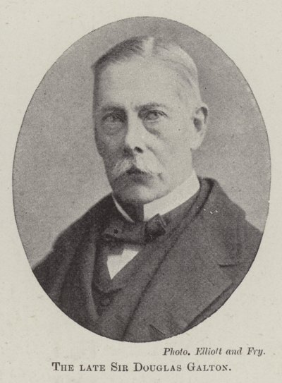 Zesnulý sir Douglas Galton od English Photographer