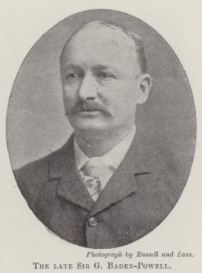 Zesnulý Sir G Baden-Powell od English Photographer