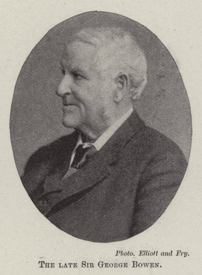 Zesnulý sir George Bowen od English Photographer