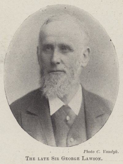 Zesnulý sir George Lawson od English Photographer
