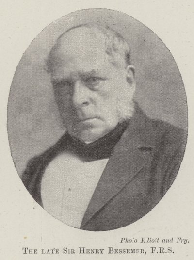 Zesnulý sir Henry Bessemer, FRS od English Photographer