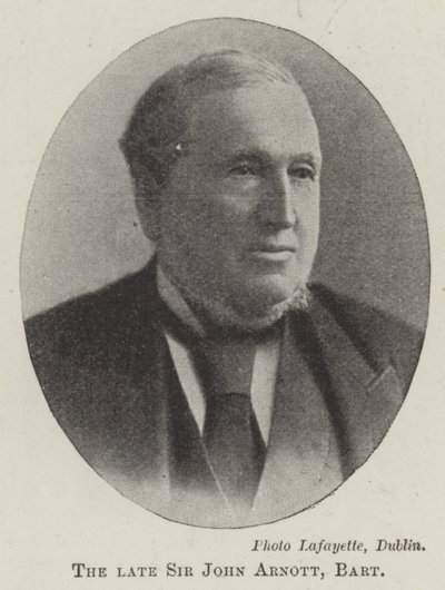 Zesnulý sir John Arnott, Baronet od English Photographer