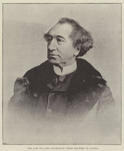 Zesnulý sir John Macdonald, předseda vlády Kanady od English Photographer